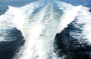 Naklejka premium Sea waves pattern in Hong Kong