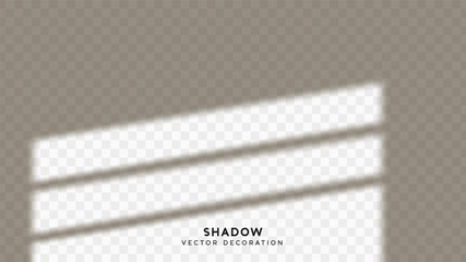 Shadow overlay. Effect light transparent shadow. Realistic creating reflective effect illusions. Overlay for adding scene lighting to your images. Vector illustration.