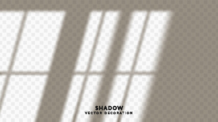 Shadow overlay. Effect light transparent shadow. Realistic creating reflective effect illusions. Overlay for adding scene lighting to your images. Vector illustration.