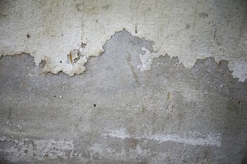 Peeling paint on wall