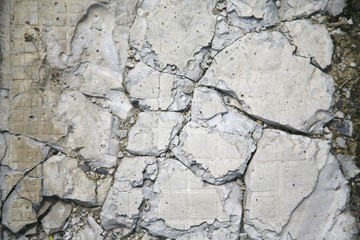 Damaged wall