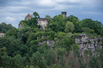Fototapeta na wymiar Town of Hohnstein, Swiss Saxony National Park near Dresden, Germany, Saxony