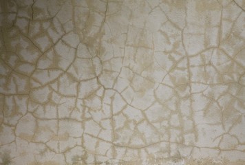 Cracked cement wall