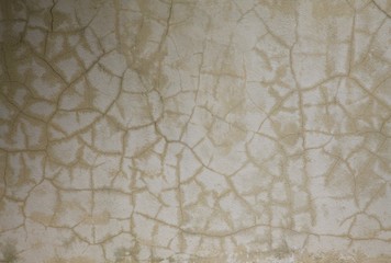 Cracked cement wall