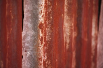 Rusting corrugated iron