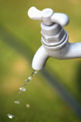 Faucet with running water