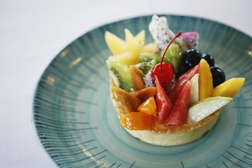 Fruit tart dessert