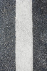 Close-up of line on road