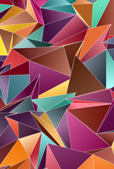 Abstract Low-Poly background. triangulated texture. Design 3d. Polygonal geometrical pattern. Triangular modern style