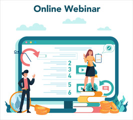 Financial analyst or consultant online service or platform. Business