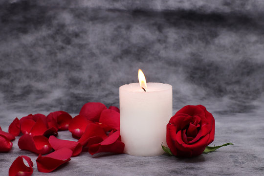 Rose And Candle