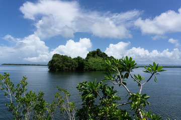 Einsame Insel in der Karibik