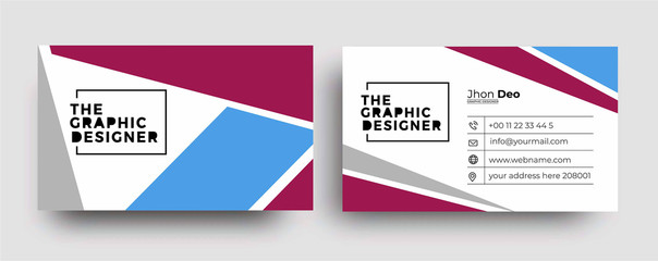 Modern Business Card - Creative and Clean Business Card Template.