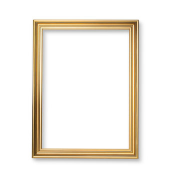 gold wooden frame