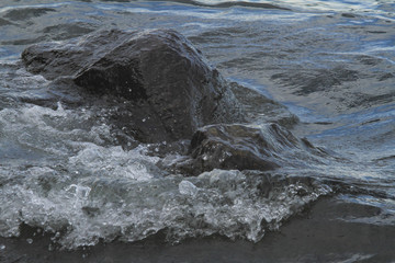 water flowing into the water