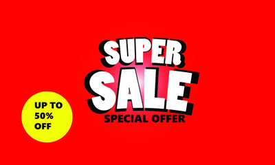 Summer Sale Signs in Vector, supper sale