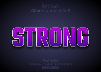 Purple Strong Bold 3D Text Style Effect
