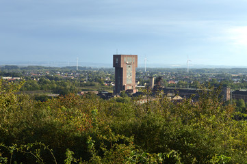 Zeche Heinrich Robert in Hamm. Foto von der Kissinger Höhe Hamm.