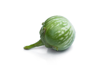 Thai eggplants isolate on white background.