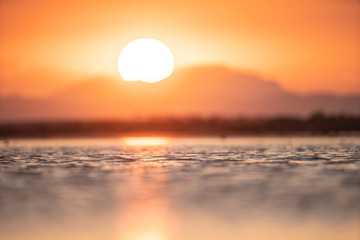 Panoramic view  at sunset in Hergla. Tunisia, North Africa