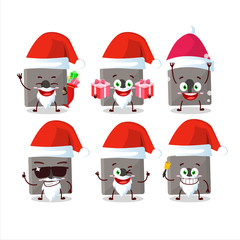 Santa Claus emoticons with lock cartoon character