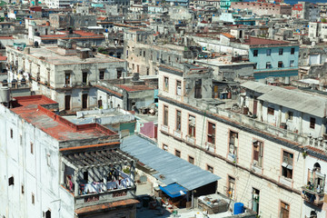 Fototapeta na wymiar Roofs of Havana, Cuba