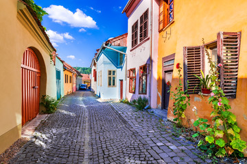 Sighisoara street, Transylvania - Romania