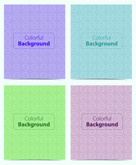 Set of minimal circle and lines pattern vector, texture, background