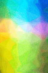 Abstract illustration of blue, orange, yellow Color Pencil High Coverage background