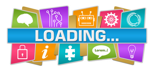 Loading Colorful Squares Technology Top Bottom 