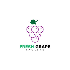 Grapes vector icon illustration design