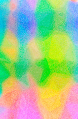 Abstract illustration of blue, green, yellow Color Pencil High Coverage background