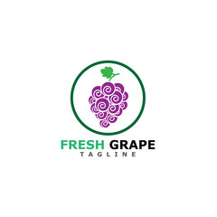 Grapes vector icon illustration design