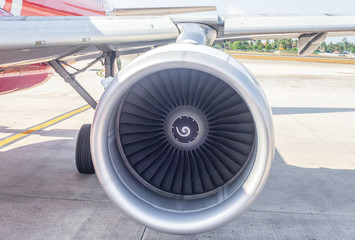 Airplane turbine and wing part