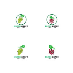 Grapes vector icon illustration design
