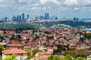 Istanbul skyline view from Otagtepe Park in Istanbul 
