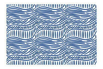 Seamless pattern with waves. Design for backdrops with sea, rivers or water texture.