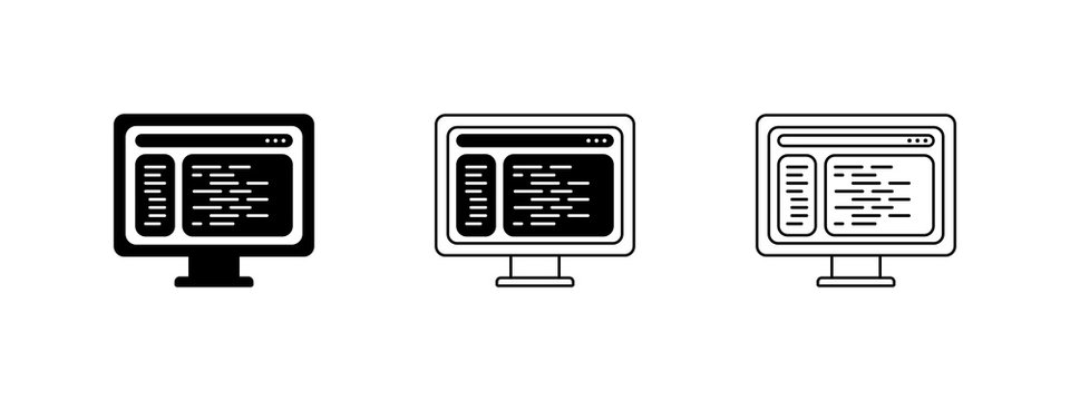 Display with coding icon