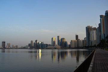 Fototapeta na wymiar Sharjah UAE waterfront