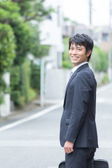 Fototapeta premium 笑顔のビジネスマン