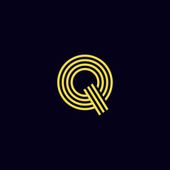 initial luxury gold logo template vector eps