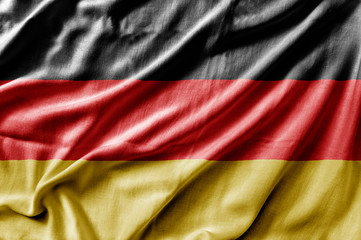 Waving detailed national country flag of Germany