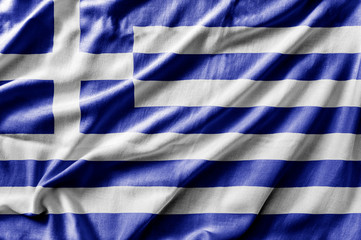 Waving detailed national country flag of Greece