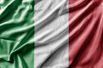 Waving detailed national country flag of Italy