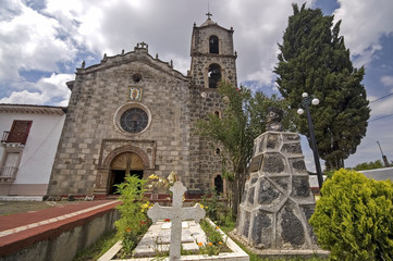 Fototapeta premium Iglesia de Ihuatzio. Pátzcuaro. Estado de Micchoacán.Mexico.