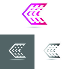 Arrow direction logo