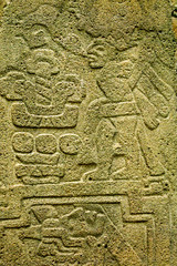 Relieves. Museo de Monte Albán.Oaxaca .México.