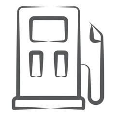 
Icon of a fuel station in trendy vector design 
