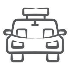 
Editable vector design of taxicab icon
