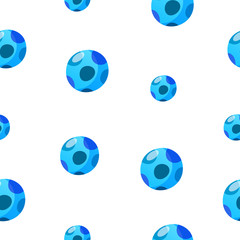 Seamless pattern with toy ball in cartoon style.